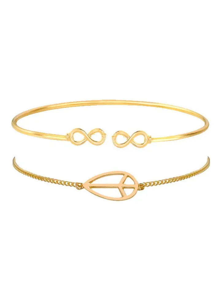 2-Piece Fashion Bracelet Set