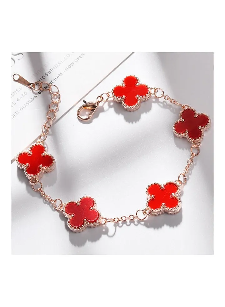 Women's Flower Shaped Adjustable Bracelet