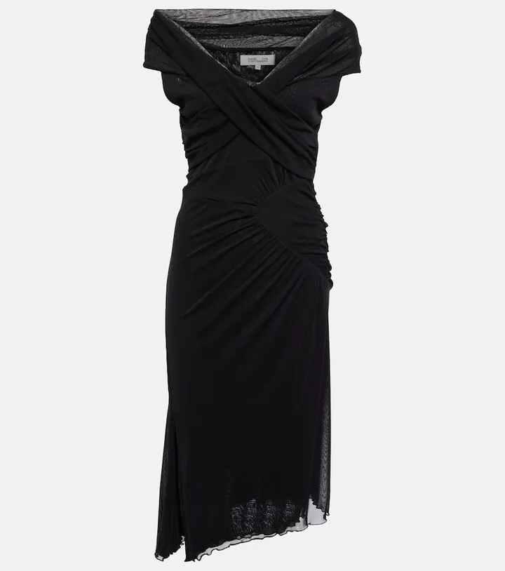 Lovinia mesh midi dress