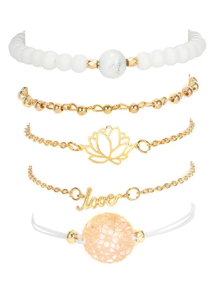 5-Piece Fashion Bracelet Set