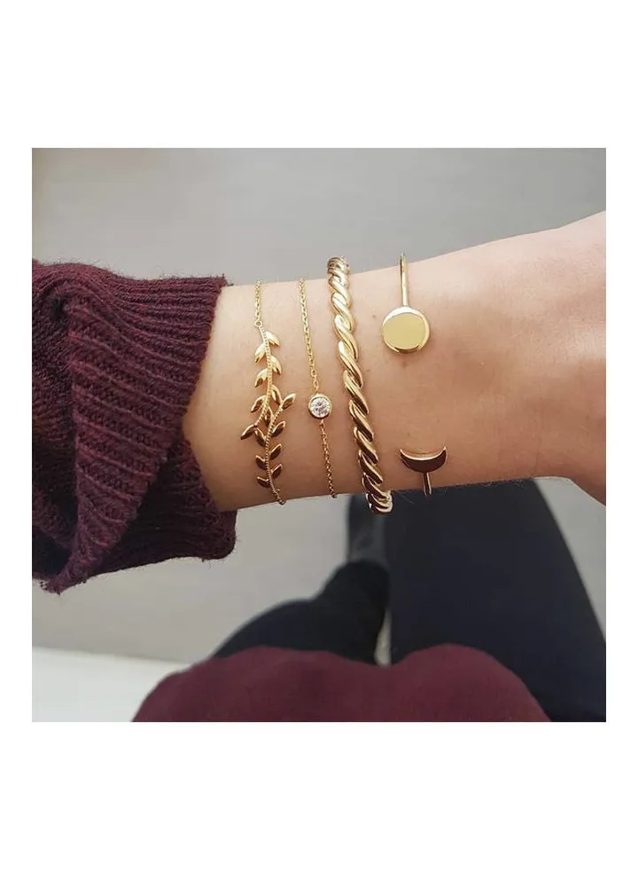 4-Piece Moon Fashion Bracelets