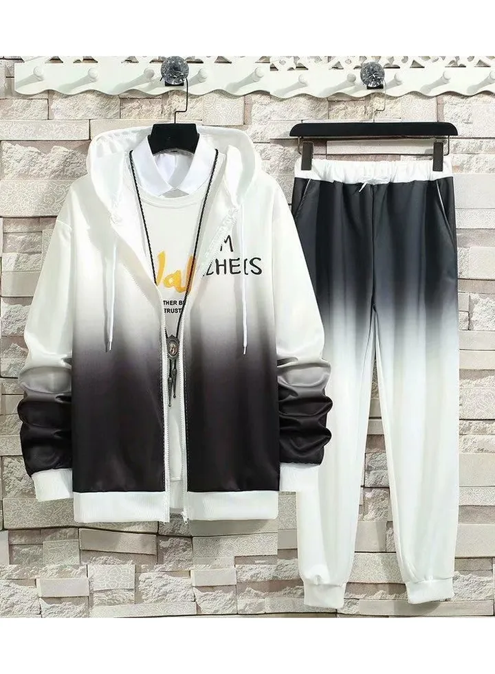 Men's youth thin track suit jacket and pants hoodie
