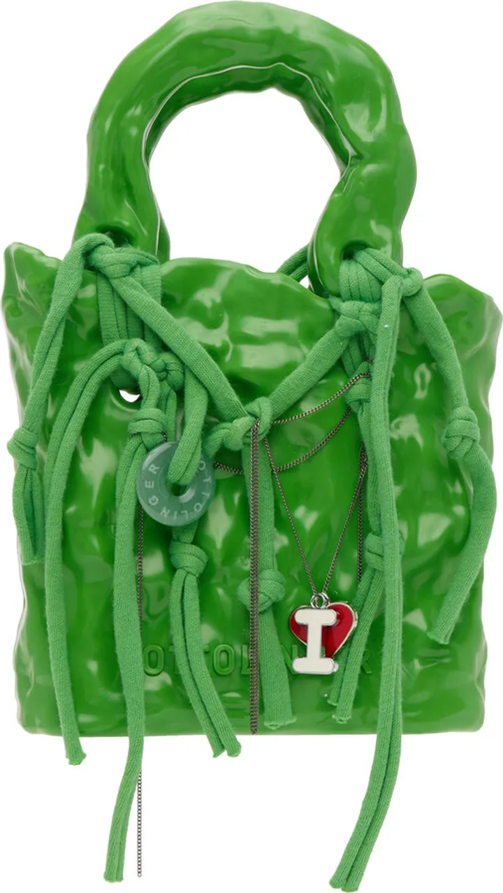 Ottolinger SSENSE Exclusive Green Ceramic Bag