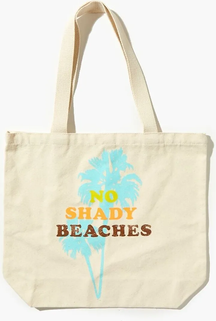 No Shady Beaches Graphic Tote Bag