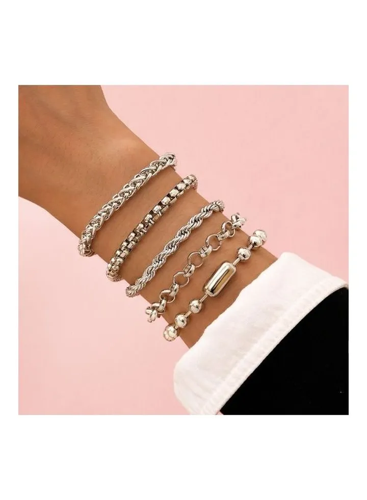 5-Piece Fashionable Bracelets