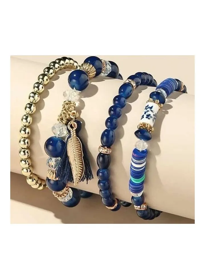 4-Piece Fashionable Bracelets
