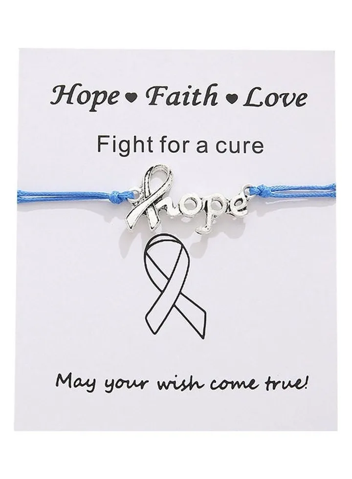 Women Fashion Simple Woven Letter Bracelet