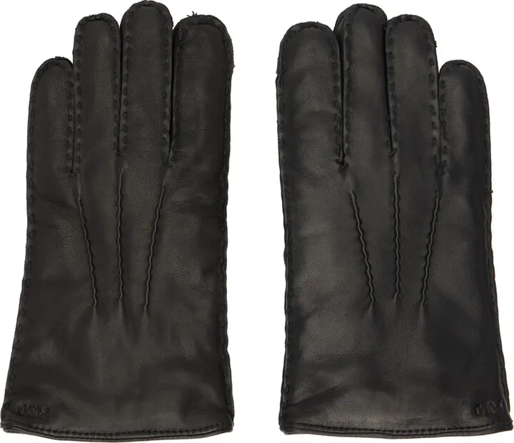 Polo Ralph Lauren Black Leather Gloves