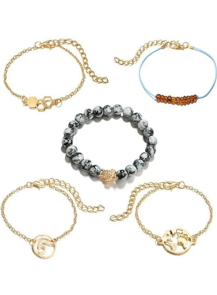 5-Piece Fashion Bracelet Set