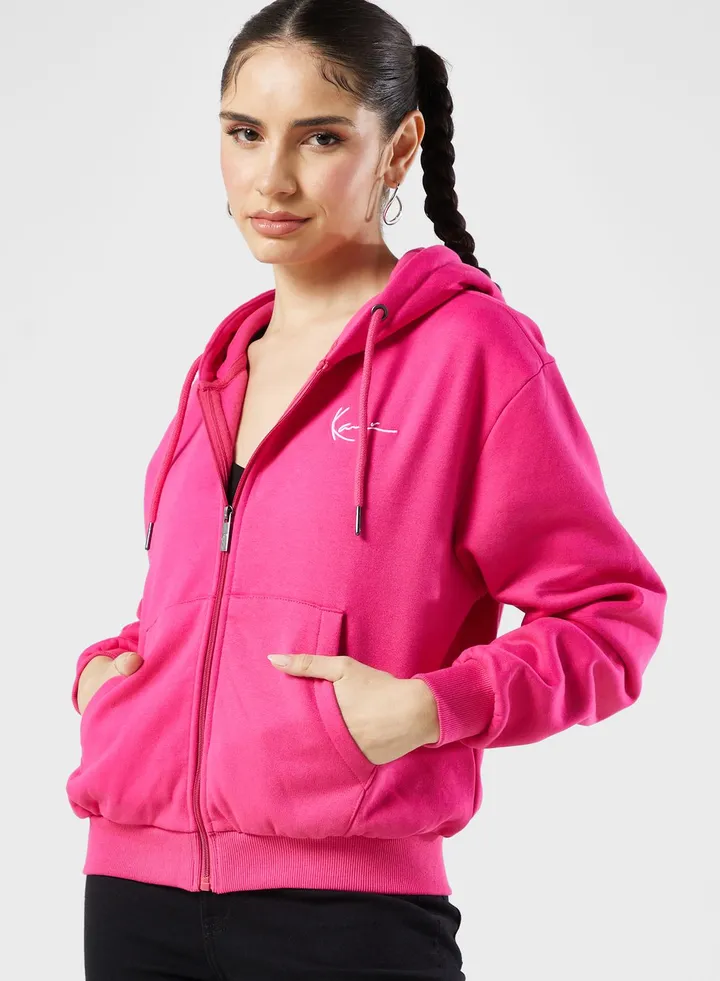 Chest Signature Full Zip Hoodie