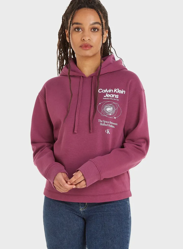 Graphic Knitted Hoodie
