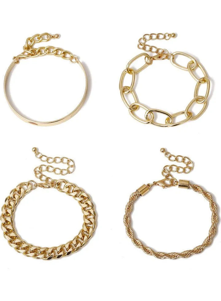 4-Piece Fashion Bracelet Set