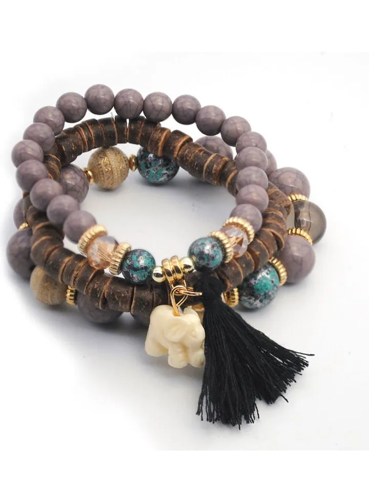 3-Piece Beaded Bracelet