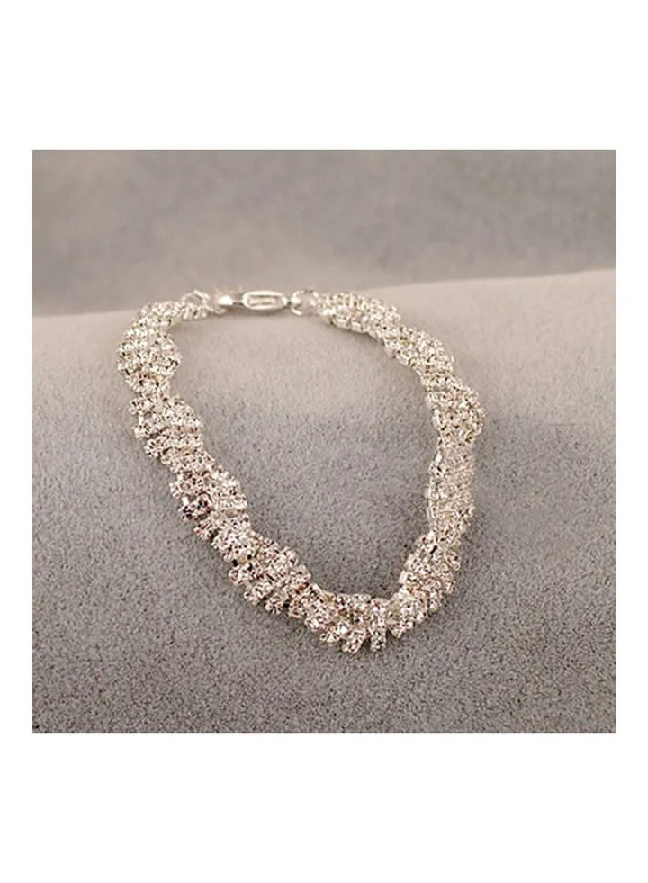 Women Fashion Simple Luxury Rhinestone Bracelet