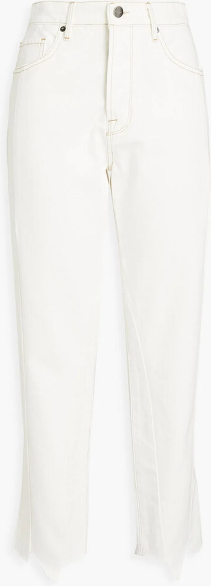 Mid-rise slim-leg jeans