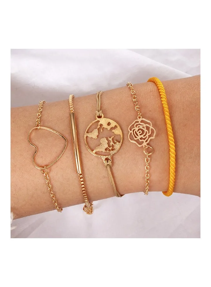 5-Piece Fashionable Bracelets