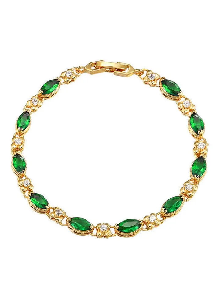 Women's Inlaid Imitation Rhinestone Bracelet