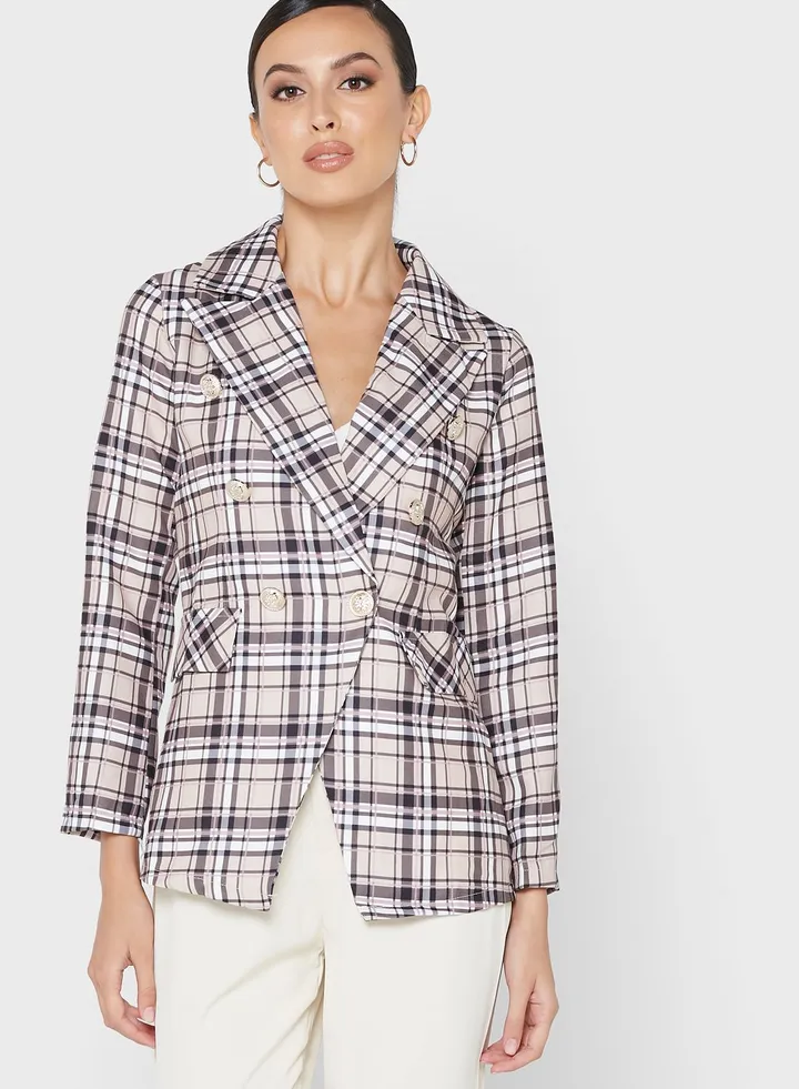 Print Detail Blazer