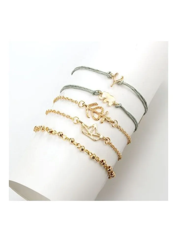 5-Piece Fashionable Bracelets