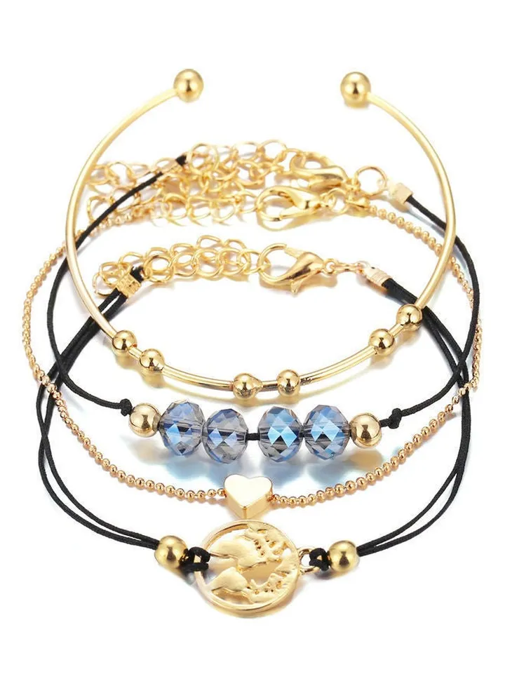 4-Piece Fashion Bracelets Set
