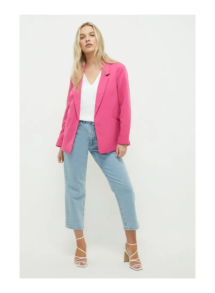Petite Turnback Cuff Blazer