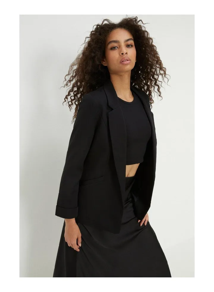 Turnback Cuff Blazer