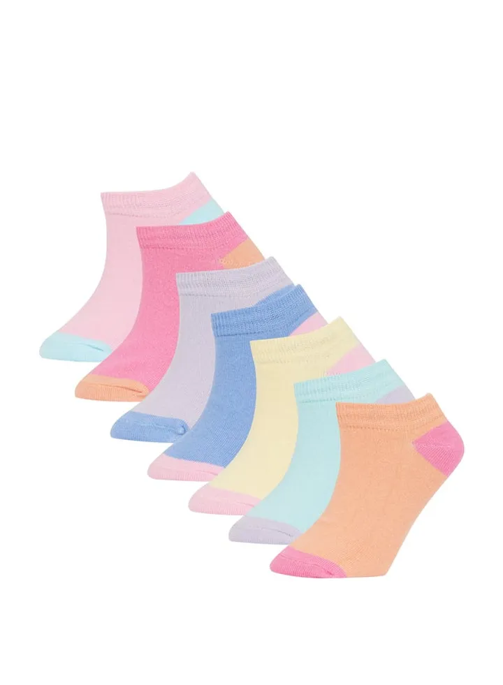Girl Low Cut Socks - 7 Pack