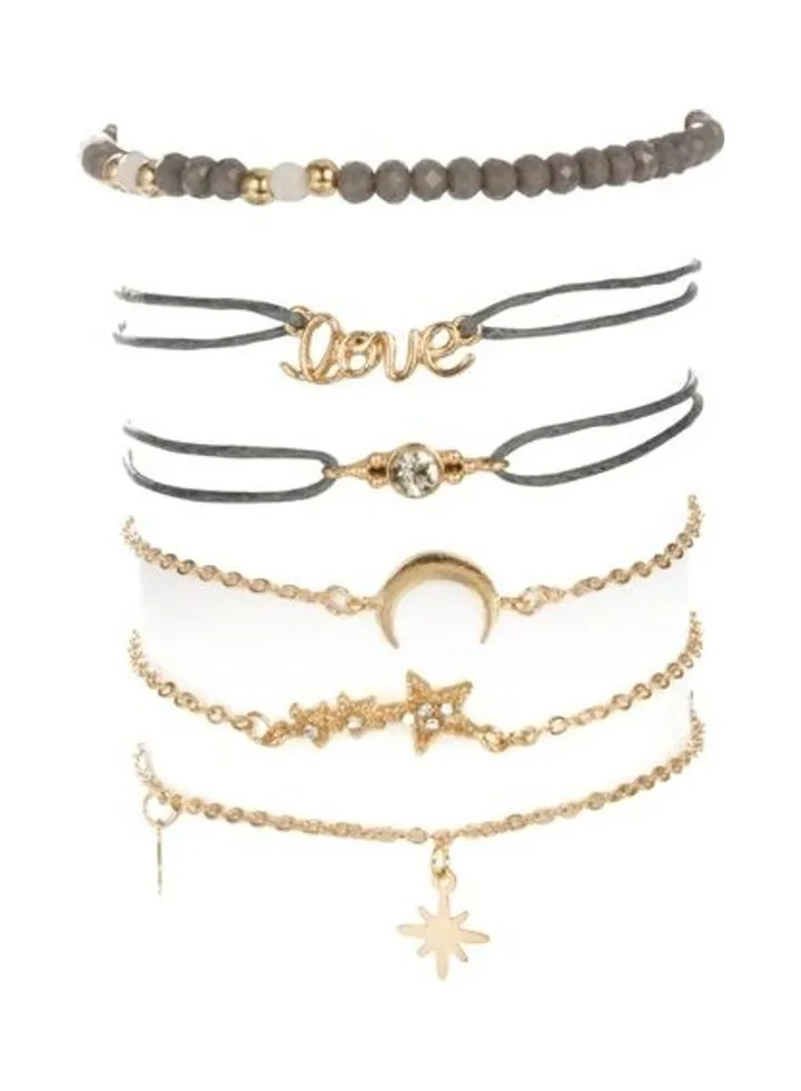 6-Piece Fashion Bracelets Set