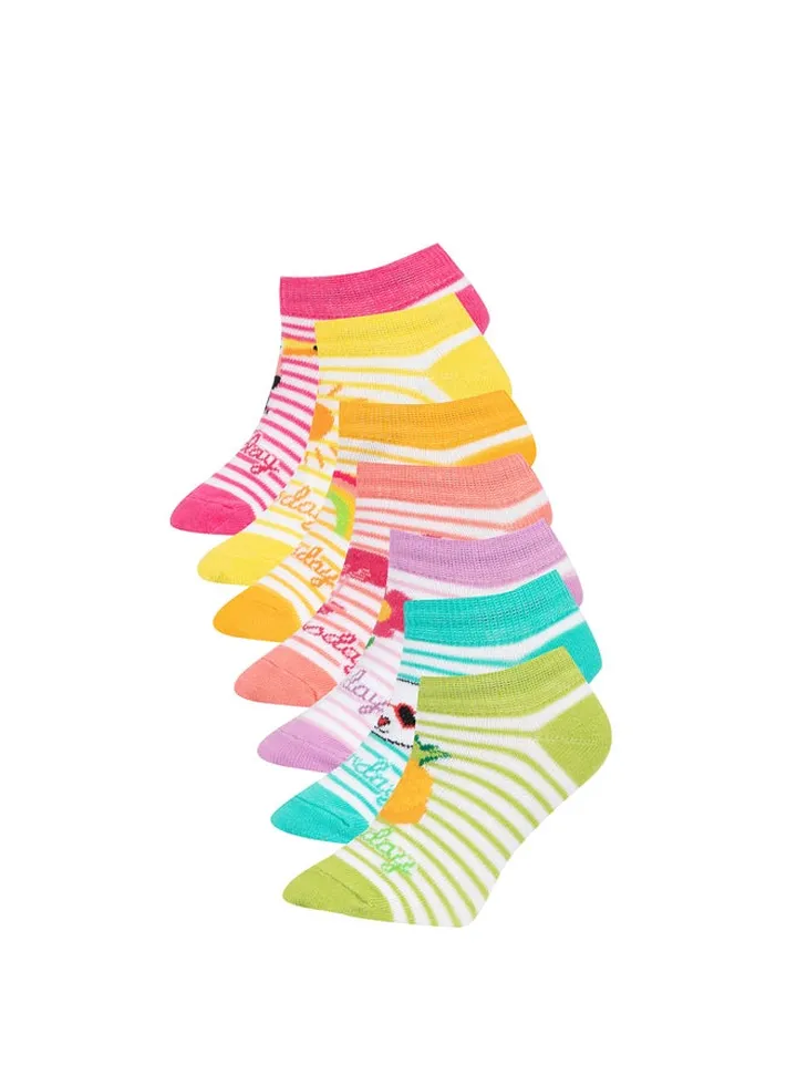 Girl Low Cut Socks - 7 Pack