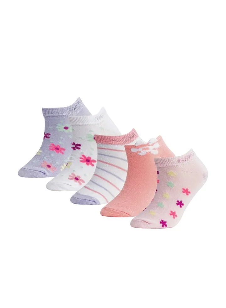 Girl Low Cut Socks - 5 Pack