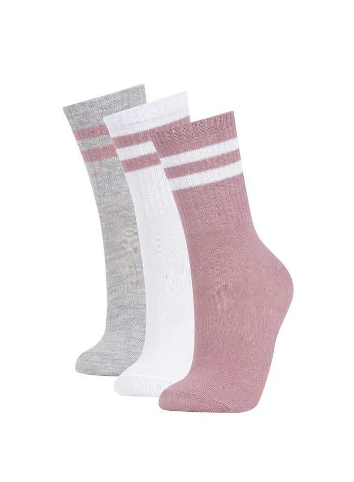 Girl High Cut Socks - 3 Pack