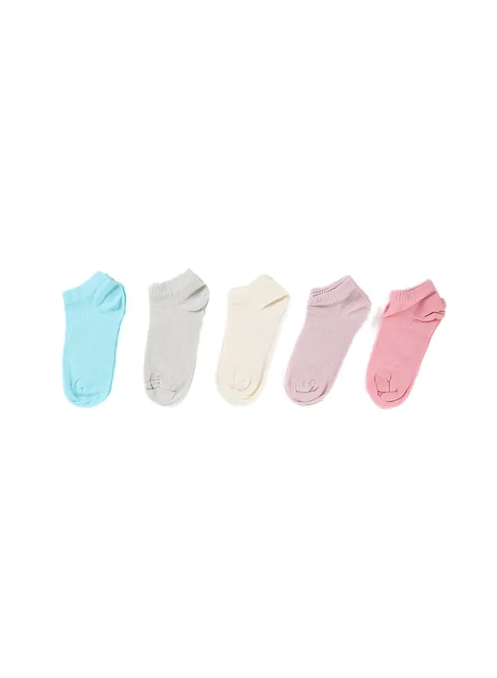 Girly Cotton Socks - 5 Pairs