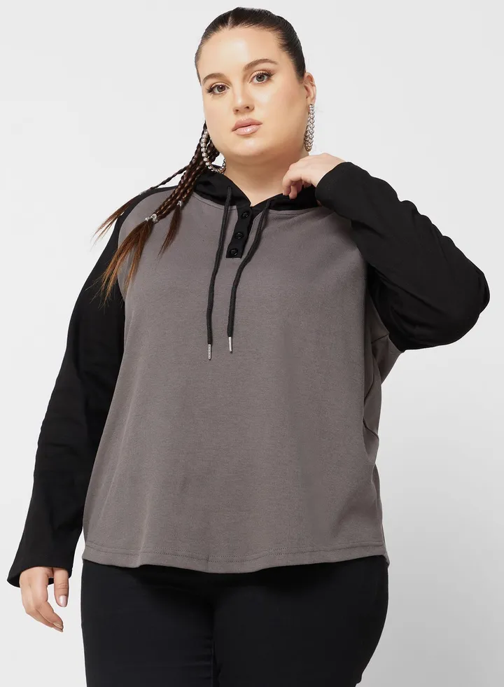 Raglan Detail Hoodie