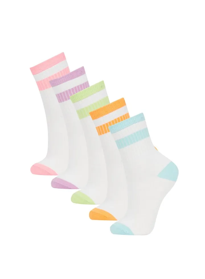 Girl High Cut Socks -5 Pieces