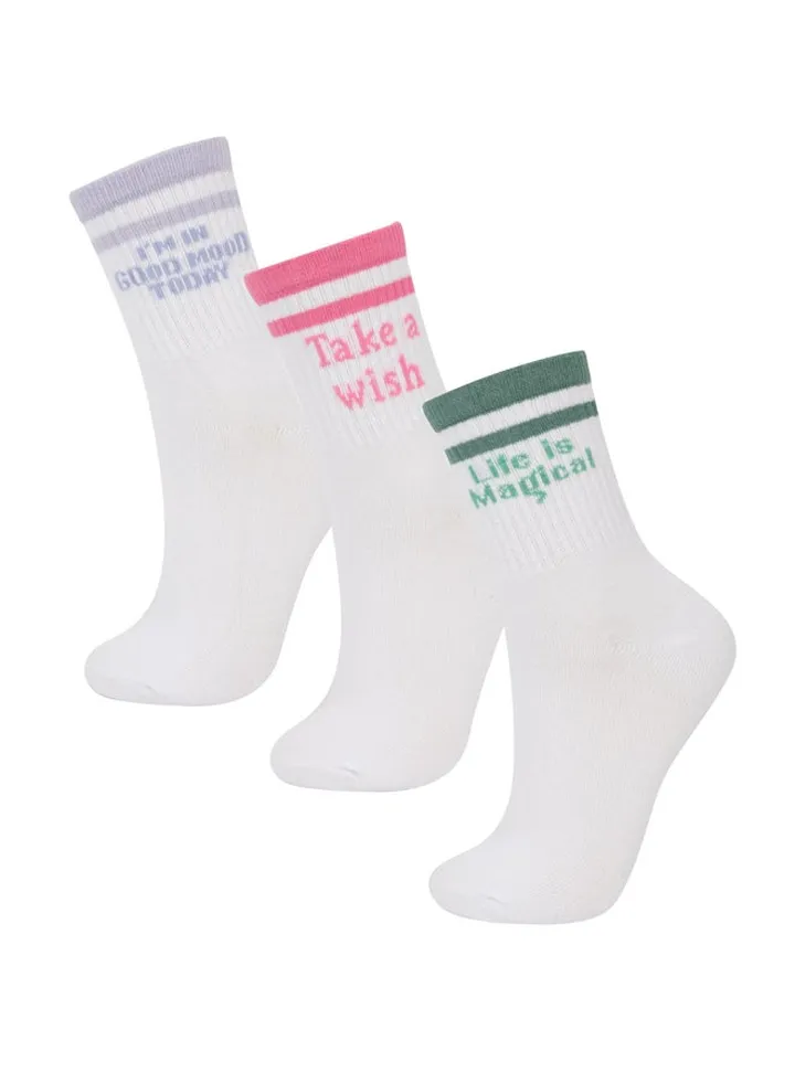 Girl High Cut Socks -3 Pieces