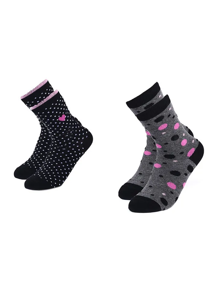 Pack Of 2 Casual Wear Socks Multicolour