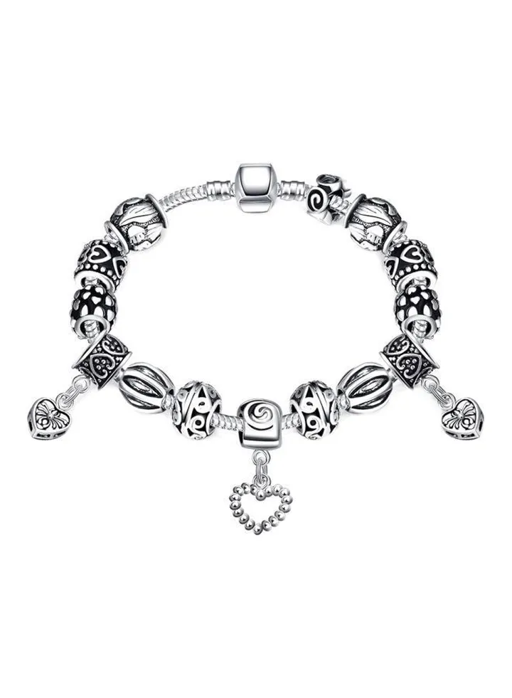 Hollow Heart Love Charm Bracelet