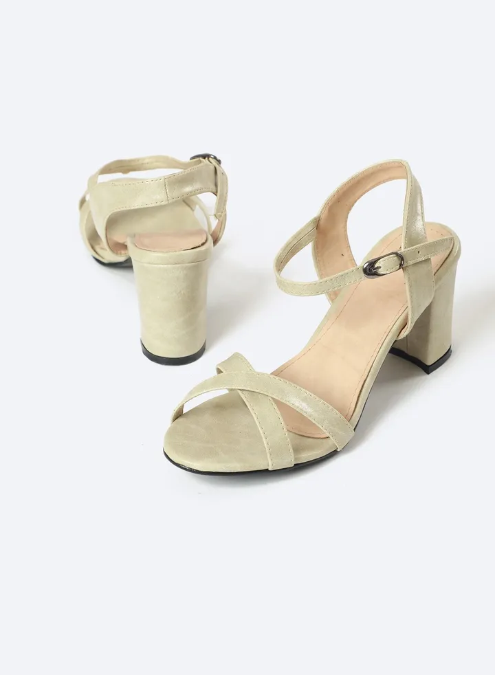Sandal Heels Leather Matt
