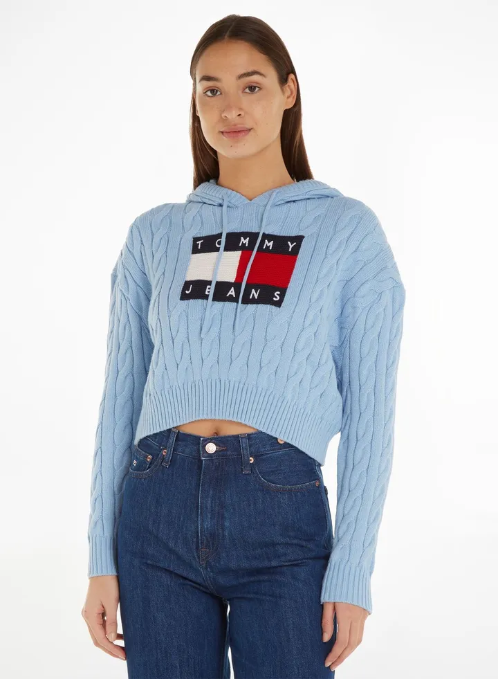 Logo Knitted Hoodie