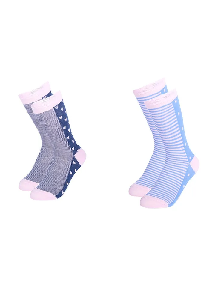 Pack Of 2 Casual Wear Socks Multicolour