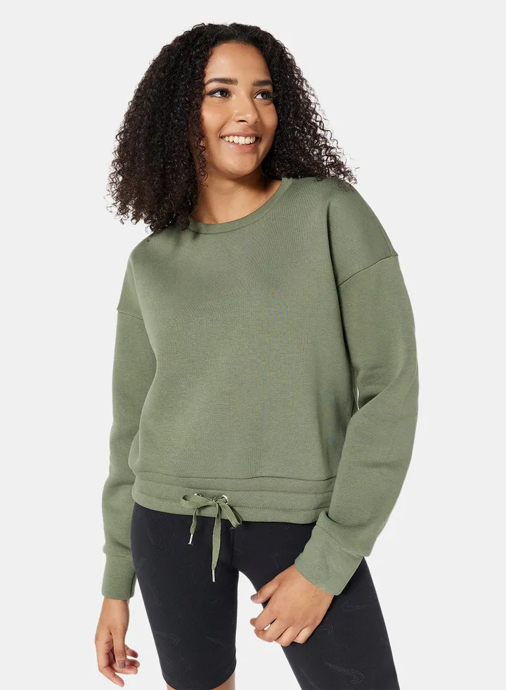 Organic Cotton Sweatshirt Dusty Olive(18-