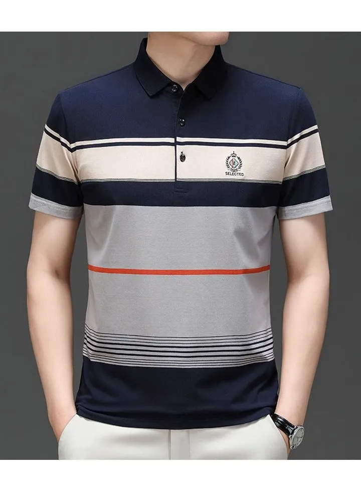 New men's casual T-shirt with short sleeves