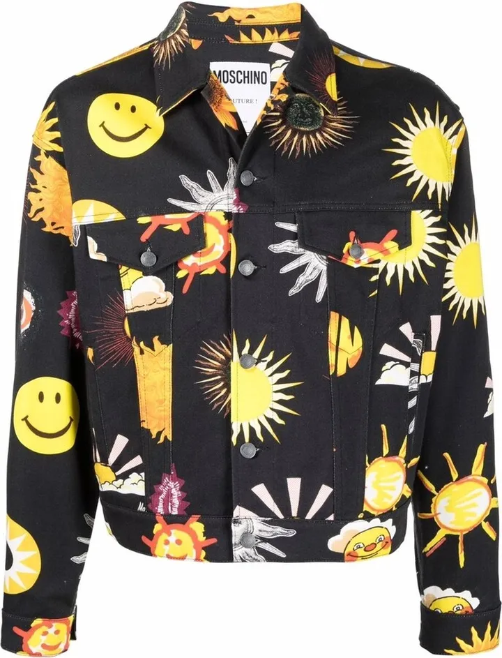 Sun Print Denim Jacket