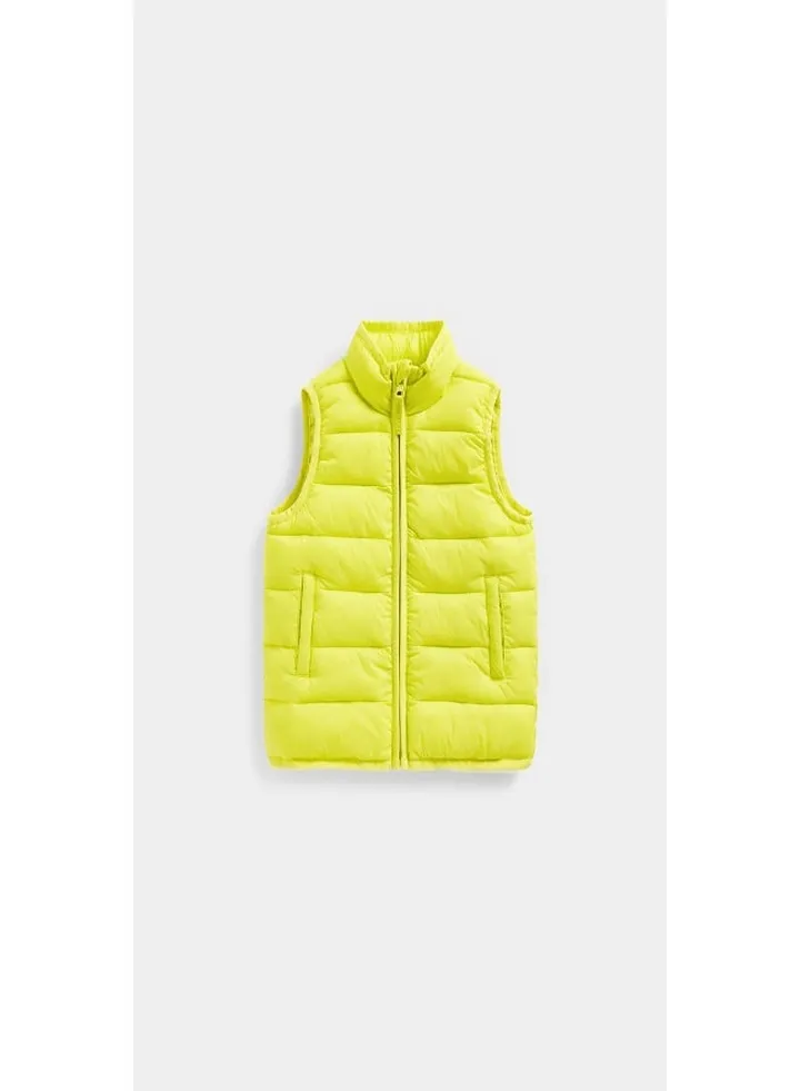 Lime Pack Away Quilted Gilet