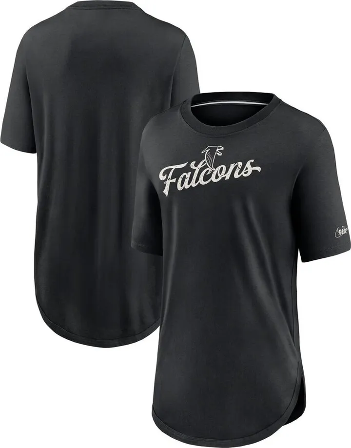 Women's Nike Black Atlanta Falcons Historic Logo Weekend Tri-Blend T-shirt