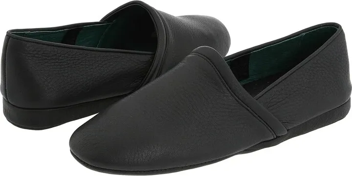 L.B. Evans Aristocrat Opera (Black Leather) Men's Slippers