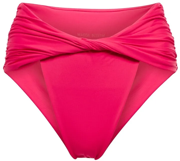 Twisted high-rise bikini bottoms