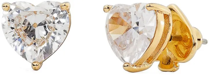 My Love Cubic Zirconia Heart Stud Earrings