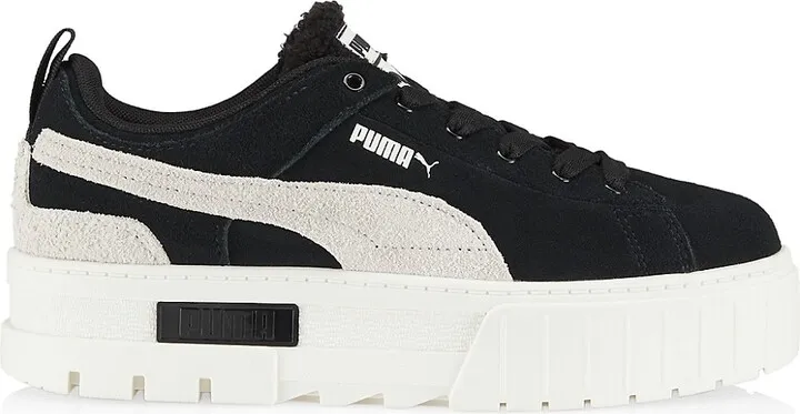 Mayze Raw Teddy Platform Low-Top Sneakers