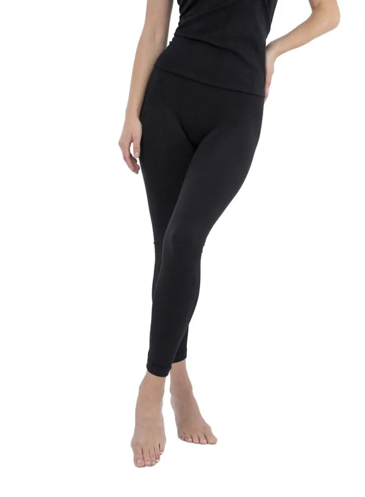 Carina Microfiber Slim Leggings - black